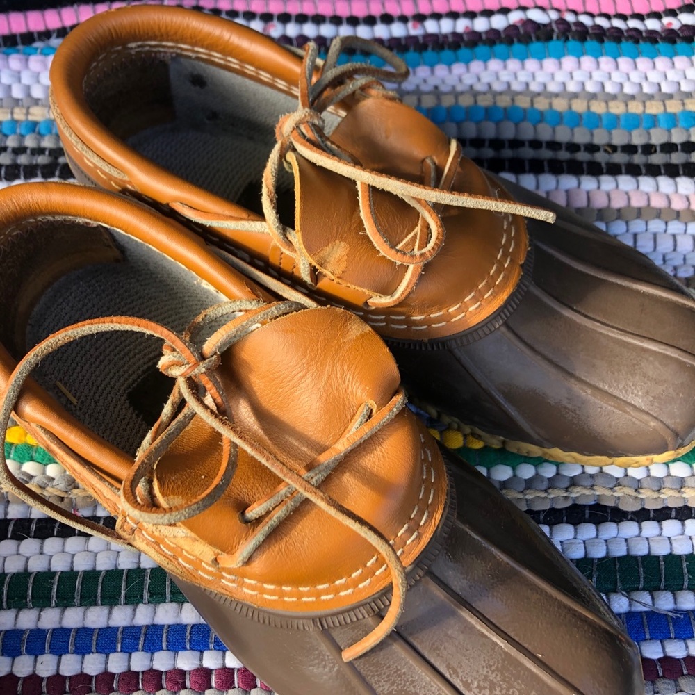 LL Bean Duck Boots Rubber mock